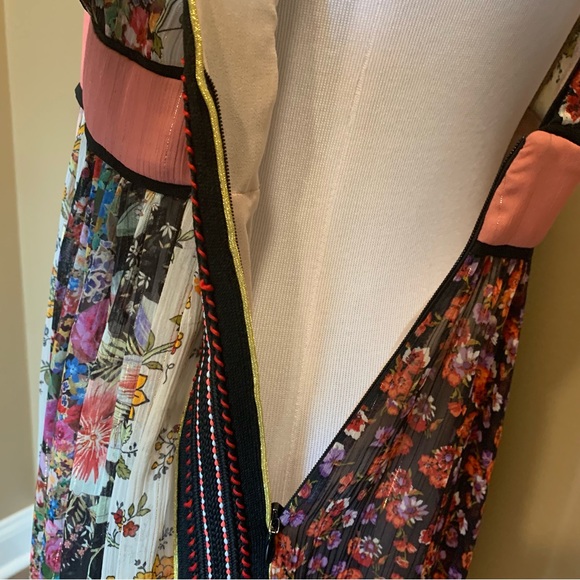 ZARA STUDIO SHIMMERY PATCHWORK DRESS - Picture 13 of 16